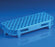 Globe Scientific Snap-N-Rack Test Tube Racks - RACK, TUBE, 12/13MM, 90-PLACE, PP, BLUE, EA - 456404