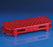 Globe Scientific Snap-N-Rack Test Tube Racks - RACK, TUBE, 12&13MM, 90 PLACE, PP, RED, EA - 456410