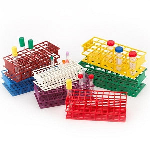 Globe Scientific Full Size Wireless Test Tube Racks - Magenta Full Size Wireless Test Tube Rack - 456440M