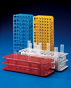 Globe Scientific Inc 60 Place Plastic Test Tube Rack - RACK, TUBE, 16/17MM, 60-PLACE, PP, BLUE, EA - 456504