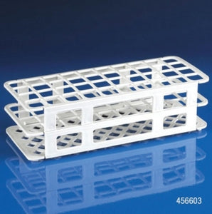 Globe Scientific Snap-N-Racks - RACK, TUBE, 20/21MM, 40-PLACE, PP, WHITE, EA - 456603