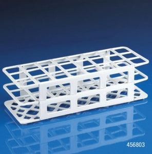 Globe Scientific Snap-N-Rack Test Tube Racks - TUBE RACK, 30MM, PP, WHITE, 24-PLACE - 456803