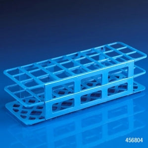 Globe Scientific Snap-N-Rack Test Tube Racks - TUBE RACK, 30MM, PP, BLUE, 24-PLACE - 456804