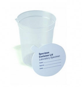 Globe Scientific Collection Cup - PAPER LID FOR 6.5 OZ SPECIMEN CONTAINERS - 5929