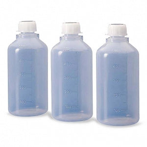 Globe Scientific Inc Narrow Mouth Screwcap Bottles - BOTTLE, W/CAP, NM, LDPE, 500ML, 25/CS - 600324