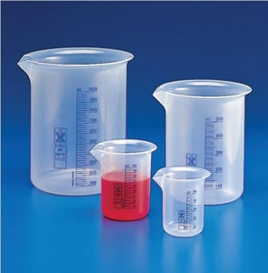 Globe Scientific Polypropylene Graduated Beaker - BEAKER, PP, PRINTED GRADUATION, 3000ML, 2/CS - 600818