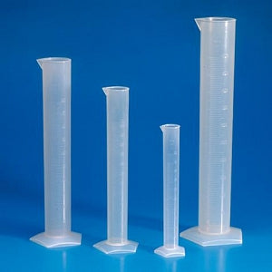 Globe Scientific Polypropylene Graduated Cylinders - Molded Graduated Cylinder, Polypropylene, 100 mL, Each - 601079-1