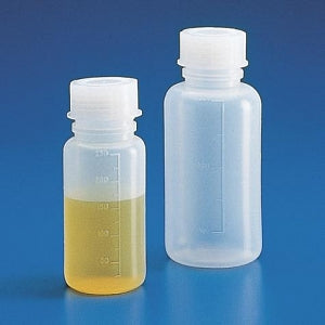 Globe Scientific LDPE Flexible Square WM Bottles - Wide Mouth Bottle, Round, Flex, LDPE, 100 mL - 601610