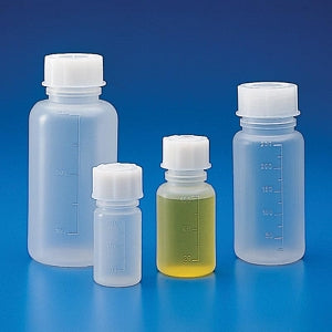 Globe Scientific Inc Wide Mouth Round Bottles (Rigid) - BOTTLE, ROUND, WM, PP, 250ML, 50/CS - 601625