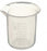 Globe Scientific Polypropylene Graduated Beaker - BEAKER, PP, MOLDED GRADUATION, 100ML, 12/CS - 601803