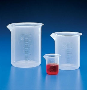 Globe Scientific Polypropylene Graduated Beaker - BEAKER, PP, MOLDED GRADUATION, 2000ML, 4/CS - 601809