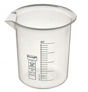 Globe Scientific Polypropylene Graduated Beaker - BEAKER, PP, PRINTED GRADUATION, 250ML, 16/CS - 601824