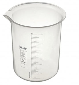 Globe Scientific Polypropylene Graduated Beaker - BEAKER, PP, PRINTED GRADUATION, 2000ML, 4/CS - 601827