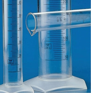 Globe Scientific Polymethylpentene Graduated Cylinders - Printed Graduated Cylinder, Polymethylpentene, 25 mL, 30/Case - 602571