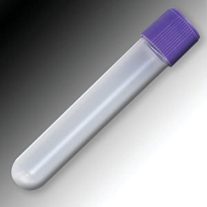 Globe Scientific PP Non-Graduated Sample Tube - Polypropylene Sample Tube with External Threads and Round Bottom, 3 mL, Self-Standing - 6033