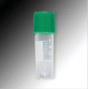 Globe Scientific PP Graduated Sample Tube - Graduated Polypropylene Sample Tube with External Threads and Conical Bottom, 1.2 mL, Self-Standing - 6050