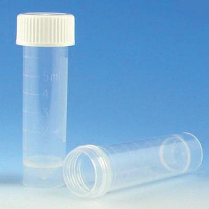 Globe Scientific Inc 10 mL Self-Standing Transport Tube - TUBE, TRANSPORT, NO CAP, SS, PP, 10ML, 1000/CS - 6122A