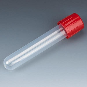 Globe Scientific Tubes with Screw Cap - TEST TUBE, RED SCREW CAP, 12X75MM, (5ML) - 6148R