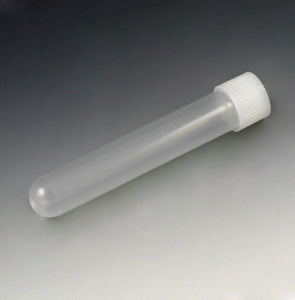 Globe Scientific 16 x 150 mm Test Tubes - Polypropylene Test Tube with Attached Screw Cap, 16 x 100 mm, 12 mL - 6180