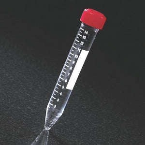 Globe Scientific Graduated 15 mL PP Centrifuge Tubes - TUBE, CENTRIFUGE, W/CAP, PP, ST, RACK, 15ML - 6271