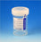 Globe Scientific Tite-Rite Urine Collection w/Patient I. D.Label - CONTAINER, PP, S, W / CAP, GRAD, 60ML, 500/CS - 6523