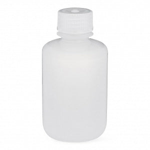 Globe Scientific Inc Diamond RealSeal Narrow Mouth Boston Round Polypropylene Bottles - Diamond RealSeal Clear Narrow Mouth Boston Round Polypropylene Bottle with Polypropylene Closure, 125 mL - 7050125