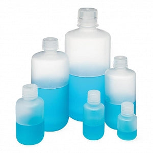 Globe Scientific Inc Diamond RealSeal Narrow Mouth Boston Round Polypropylene Bottles - Diamond RealSeal Clear Narrow Mouth Boston Round Polypropylene Bottle with Polypropylene Closure, 250 mL - 7050250