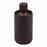 Globe Scientific Inc Diamond RealSeal Amber Narrow Mouth Boston Round HDPE Bottles - Diamond RealSeal Amber Narrow Mouth Boston Round HDPE Bottle with Polypropylene Closure, 250 mL - 7060250AM