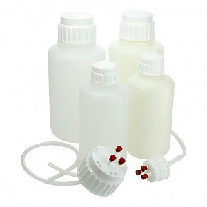 Globe Scientific Vacuum Bottles and Aseptic Transfer Caps - BOTTLE, VACUUM, PP, SCREW PP CAP, 2 L, 6/CS - 7082000