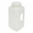 Globe Scientific Inc Diamond RealSeal Large-Format Wide-Mouth Square Bottles - Diamond RealSeal Large Format Wide Mouth Square Polypropylene Bottle with Handle and Polypropylene Closure, Freezes to -100°C, 4 L - 7184000