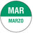 Label Paper Permanent Mar Marzo White And Dark Green 1000 Per Roll