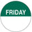 Label Paper Permanent Friday White And Green 1000 Per Roll