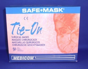 AMD-Ritmed SafeMask Surgical Tie-On Masks - Tie-On Surgical Mask, Pleated, Blue - 2000