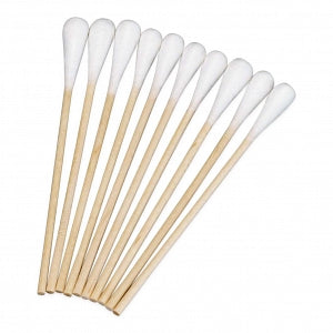 Amd-Ritmed Inc Sterile Cotton Tipped Applicators - Cotton Applicator with Tapered Tip, Wood, Nonsterile, 6" - 56225