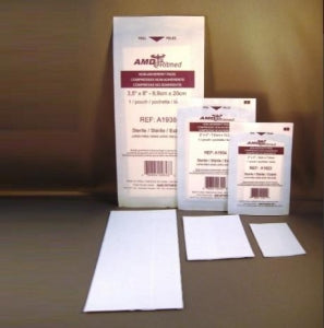 AMD-Ritmed Nonadherent Dressing Pads - Non-Adherent Dressing Bandage, Sterile, 8" x 3" - A1938