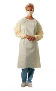 AMD-Ritmed Isolation Gowns - Isolation Gown, Overhead, Yellow, Size XL - A69962