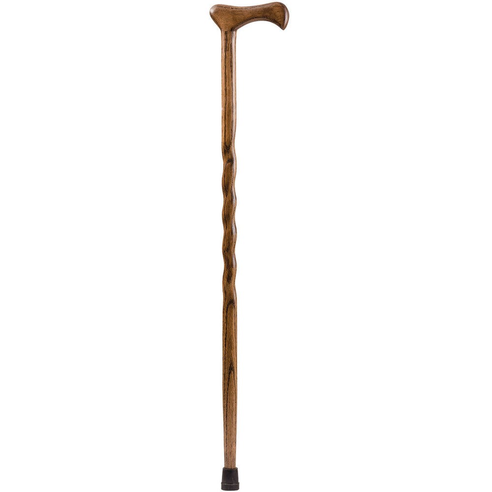Brazos Walking Sticks Twisted Oak Walking Cane Contains Latex — Grayline Medical 4193