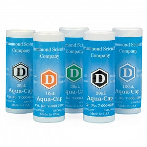 Drummond Scientific Special Sample Collection Tubes - AQUA-CAP, 65UL, CLAD, LIT HEP, 50/PLUNGERS - 7-000-0650-LHC