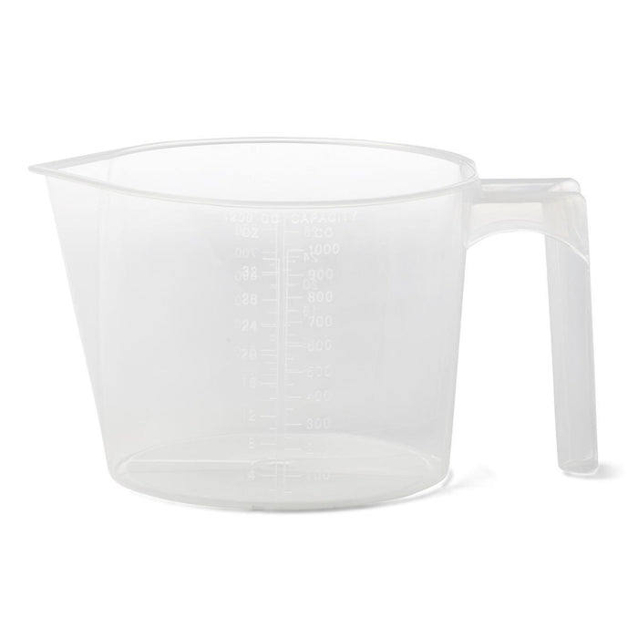 Medline Non-Insulated Plastic Pitchers - Noninsulated Plastic Pitcher with Handle, 1, 200 cc - DNSC48012A