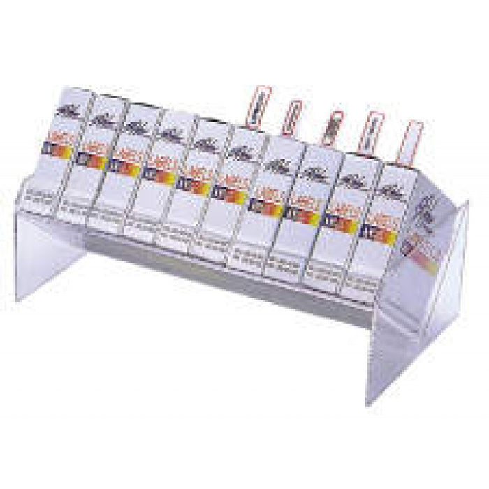 Dispenser Holds 10 Label Boxes Plastic 13-1/8 X 6-3/16 X 5-3/8 Clear 1 Per Each