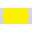 Label Dot Matrix Paper Permanent 4" X 2 7/16" Yellow 2500 Per Box