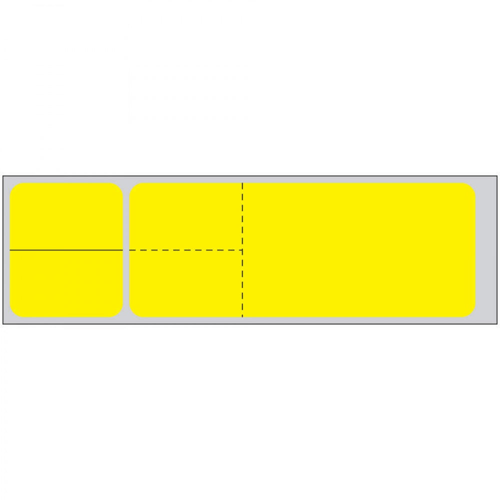 Label Misys/Sunquest Direct Thermal Ir Paper Permanent 3" Core 4 1/8" X 1 3/16" Yellow 4300 Per Roll, 2 Rolls Per Box