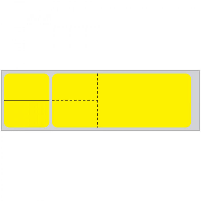 Label Misys/Sunquest Direct Thermal Ir Paper Permanent 3" Core 4 1/8" X 1 3/16" Yellow 4300 Per Roll, 2 Rolls Per Box