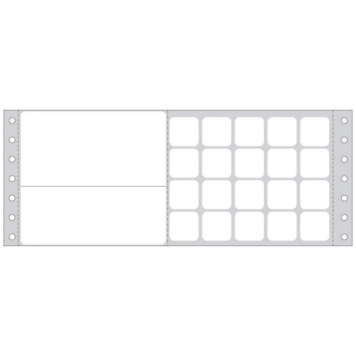 Label Misys/Sunquest Dot Matrix Paper Permanent 8" X 3 7/16" White 2000 Per Box