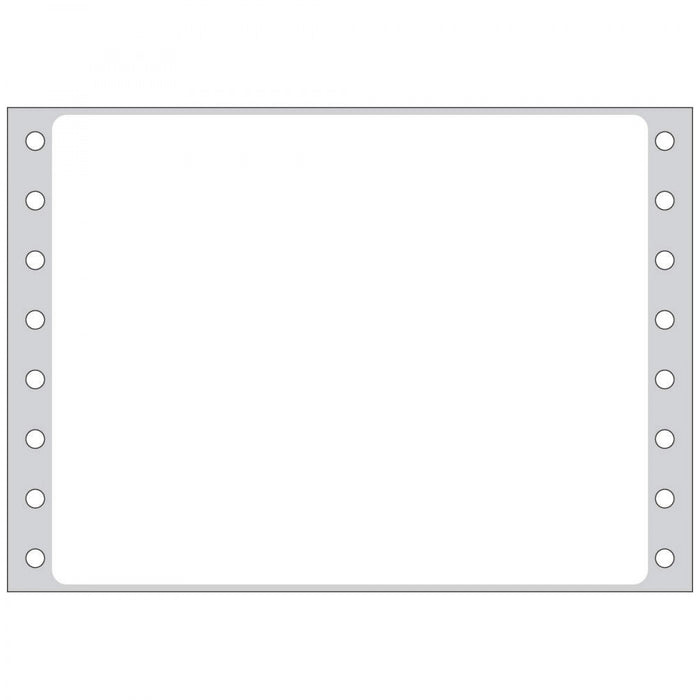 Label Dot Matrix Paper Permanent 5" X 3 15/16" White 2500 Per Box