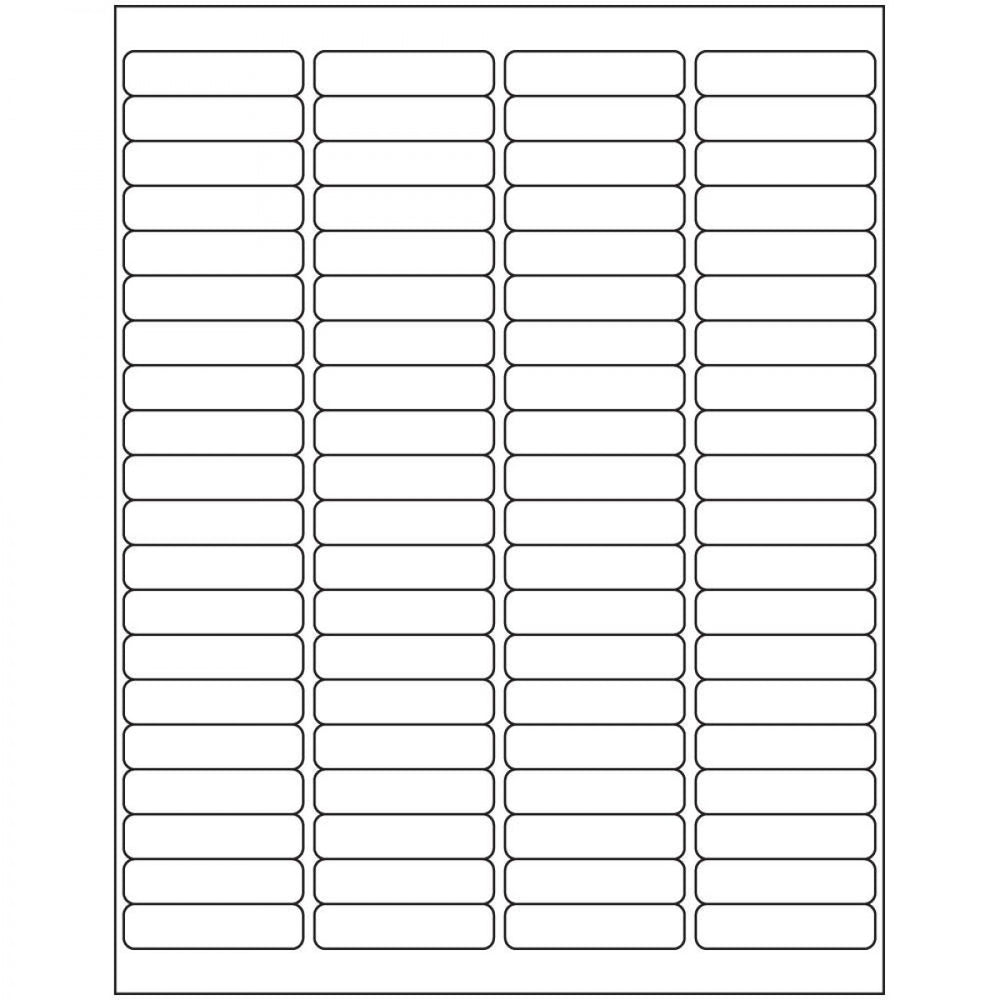 Laser Labels Media Supports Text, Linear And 2D Bar Codes, Photos, And Graphics 80 Labels/Sheet 100 Sheets/Box