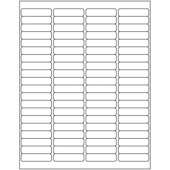 Laser Labels Media Supports Text, Linear And 2D Bar Codes, Photos, And Graphics 80 Labels/Sheet 100 Sheets/Box