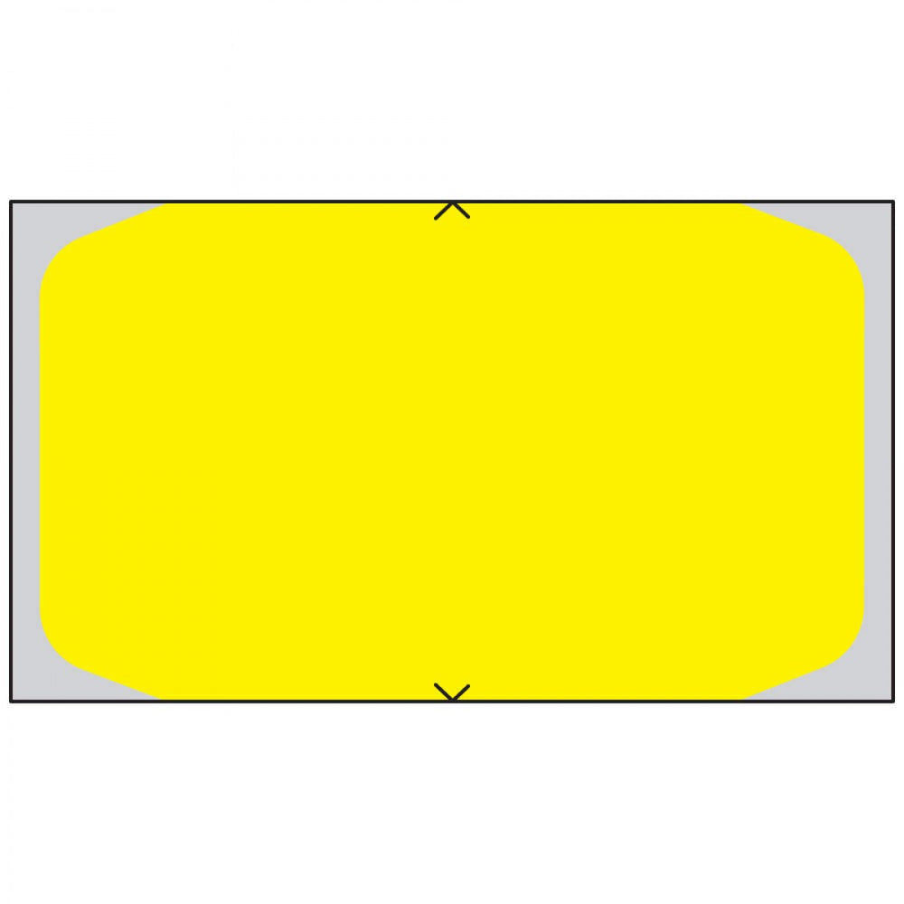 Label For Healthcoder 8200, 8000 And 5000 Printers Direct Thermal Piggyback Paper Permanent 1 5/8" Core 1 23/40" X 86/91" Yellow 3000 Per Roll, 6 Rolls Per Box