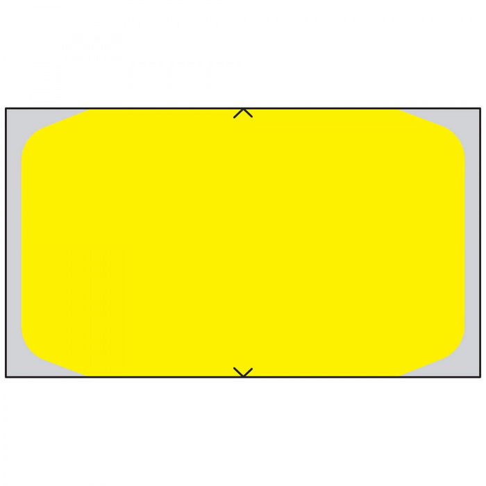 Label For Healthcoder 8200, 8000 And 5000 Printers Direct Thermal Piggyback Paper Permanent 1 5/8" Core 1 23/40" X 86/91" Yellow 3000 Per Roll, 6 Rolls Per Box