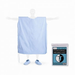 DQE Inc Personal Privacy Kits - Privacy Kit, Post-Decontamination, Don-It, Blue, Adult - HMDONBX